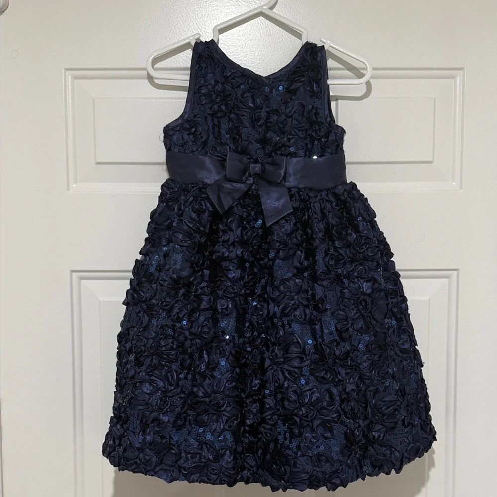 Blueberi Boulevard Midnight Blue Floral Dress - Picture 3 of 7